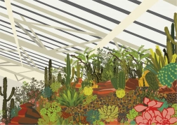 Gibsons puzzel Brutalistische wintertuin Londen 500 stukjes