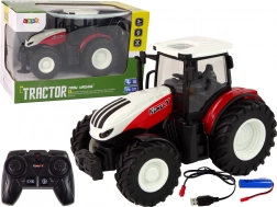Afstandsbediende tractor 1:24 rood-wit Boerderij