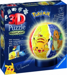 3D-puzzel lichtgevende bol POKÉMON 72 stukjes