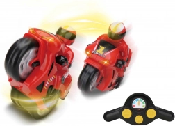 Afstandsbedienbare motorfiets met effecten