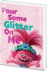 Trolls notitieboek A5 met pailletten