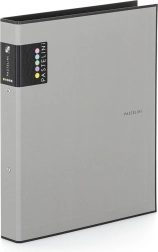 Ordner A4 PASTELINI, grijs, 2-rings gelamineerd