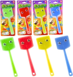 Rubberen kinderswatter met schietvliegjes