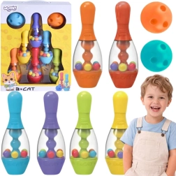 Zintuiglijke kinderbowling Woopie - 8 stuks