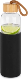 Glazen waterfles met siliconen hoes 500 ml