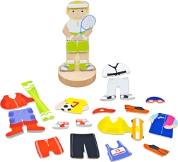 Magnetische aankleedpuzzel sportactiviteiten Bigjigs Toys