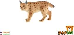 Figur van een Euraziatische lynx van kunststof, 8 cm