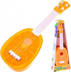 Kinderukulele – plastic gitaartje 37 cm – Sinaasappel