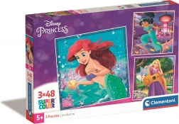 Puzzel DISNEY PRINCESS 3×48 stukjes – CLEMENTONI
