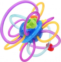 Sensorische bijtring voor baby met rammelaar – A