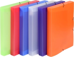 Archiefbox A4 van PP met elastiek Opaline (mix kleuren)