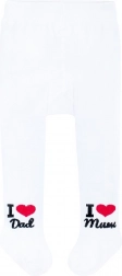 katoenen maillot new baby wit i love mum and dad