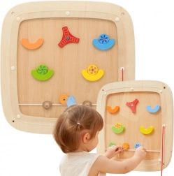 houten wandgevoelige pinball-activiteitentafel WOOPIE