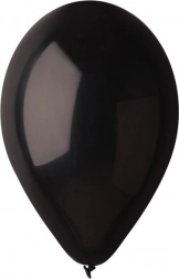 Pastelkleurige zwarte ballonnen 26 cm (10") – 100 stuks GODAN
