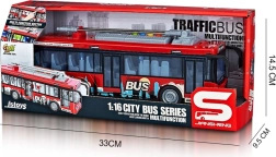 Speelgoed-trolleybus met licht- en geluidseffecten