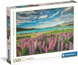 Clementoni-puzzel Lupinen bij het Tekapomeer, 1500 stukjes
