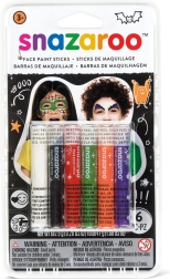 Set van gezichts- en lichaamsverf in sticks Halloween