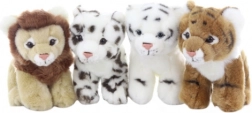Pluchen tijgertje en leeuwenwelp 33 cm