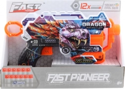 Speelgoedpistool met schuimkogels en drakenmotief