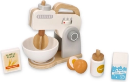 Houten keukenmixer grijs