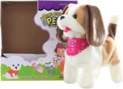 Interactieve hond met sjaaltje op klapgeluid