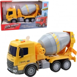 Auto cementwagen op traag systeem met licht en geluid