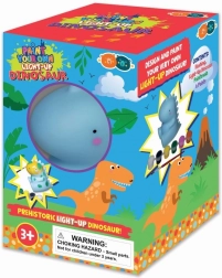 Lichtgevende dinosaurus om in te kleuren