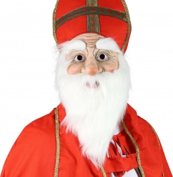 masker voor volwassenen Sint met witte baard