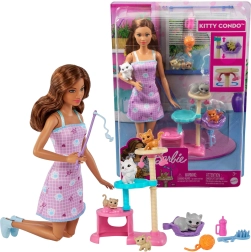 Barbie verzorgster van kittens Kitty Condo – spelen met huisdieren van MATTEL