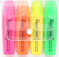 M&G Neon markeerstiften met geur, set van 4 kleuren