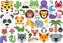 EUROGRAPHICS Puzzel Emoji dieren 100 stukjes