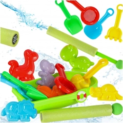 Kinderboot met zand- en waterspeeltjes