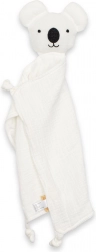 Mousseline knuffeldoekje NEW BABY koala wit