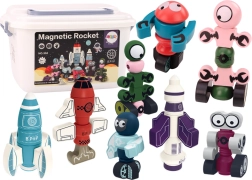 Magnetische Blokken Ruimteraket 56 stuks