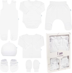 New Baby I AM babyset voor in het ziekenhuis wit