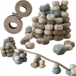 Meesterlijke Kinderen: Elastische Baan met Rubberen Constructiestenen 98 st.