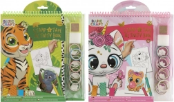 Kleurboek met stempels en stickers