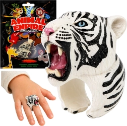 Kinder vingerpopje met witte tijger