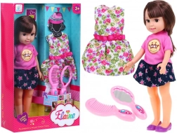 Grote stylingpop voor kinderen 3+ met accessoires – Brunette