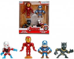 Set metalen figuren MARVEL AVENGERS 6 cm – 4 stuks