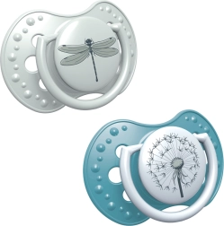 LOVI Dynamische siliconen fopspeen BOTANIC 6-18 m 2 stuks jongen