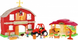 Set voor kinderen 3+ Boerderij met figuren, schuur en tractor