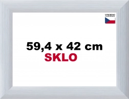 Aluminium lijst voor puzzels 59,4 x 42 cm - zilver