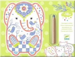 Kleurplezier met verrassing Wilde dieren Djeco