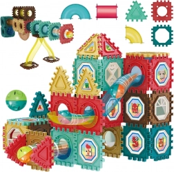 Magnetische bouwset 3D – knikkerbaan 68 stuks WOOPIE