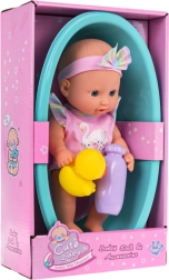 Babypop met badje en accessoires