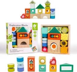 Classic World houten sensorische blokken 14 stuks MONTESSORI