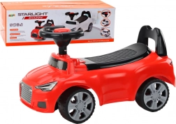 Loopfiets met rugleuning, claxon en opbergruimte – rood