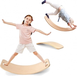 Houten balansbord KREA Balance Board met vilt