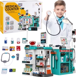 Kinderdokterset met dokterskarretje (77-delig) met licht en geluid